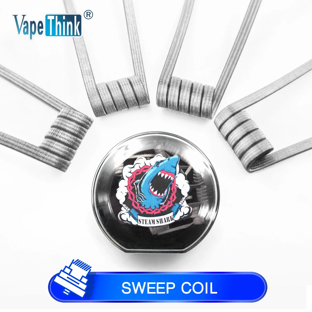 

Vapethink Mega Sweep Ni80 Staple Staggered Fused Flat Chain Atomizer Wire Premade Coil For Rda Rba Rdta Mesh Tank E Cigarette