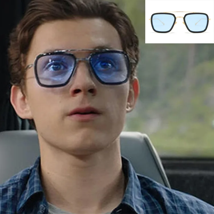 

Avenger Alliance 4 Iron man Sunglasses Spider Man Pilot Sunglasses For Women Men Metal Frame gafas de sol mujer Eyewear