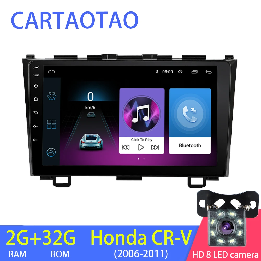 2 ГБ + 32 2din Android 8 1 автомобильное радио DVD плеер для Honda CRV CR V 2006 2011 Стерео GPS навигация