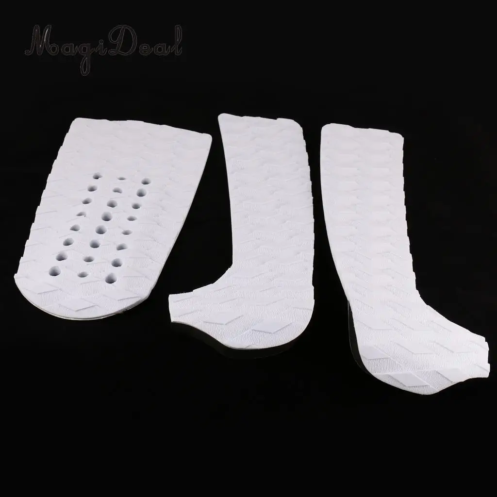 MagiDeal Professional 1 Set of 3Pcs Anti-Slip EVA Foam Surfboard Traction Tail Pads Surfing Surf Deck Grips Shortboard Accessory