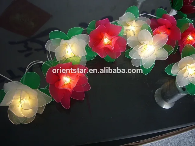 Led Battery Silk Stocking Flower Light Fancy Lovely Beautiful Led Battery Silk Stocking Flower Light Fancy Lovely Beautiful Wedding Decoration String Holiday