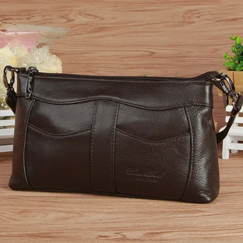 

Women Fashion Tote Cowhide Genuine Leather Handbag Famous Brand Ladies Cross Body Bags High Quality Messenger Sling Shoulder Bag