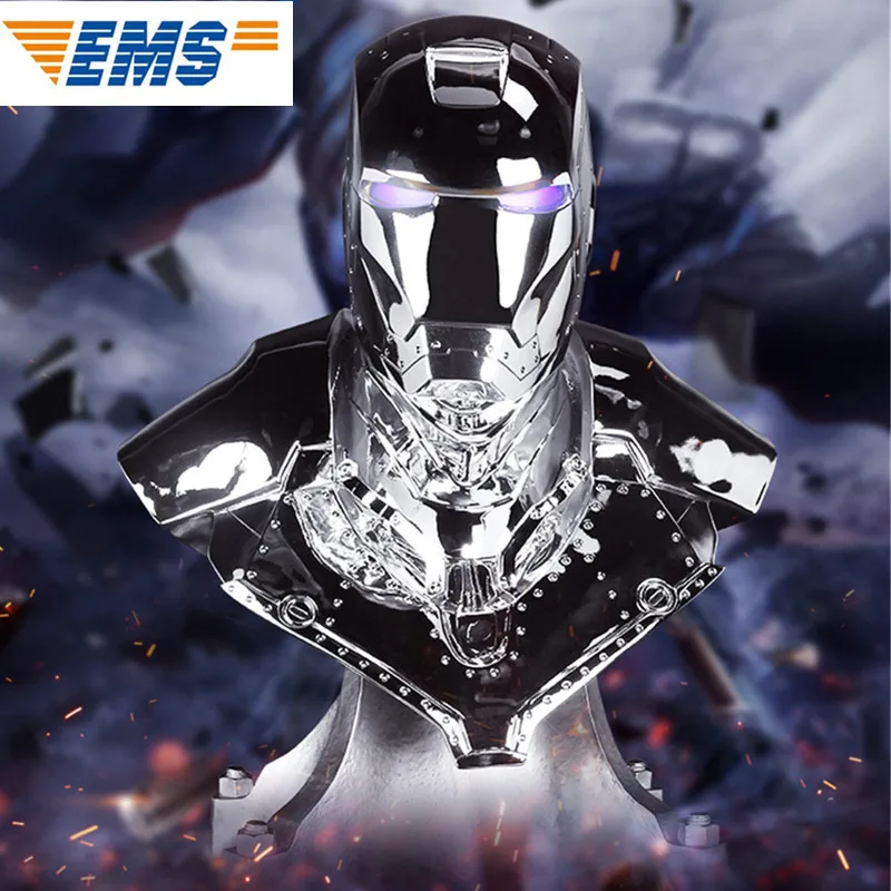 

1:1 Statue Iron Man mk2 Bust Avengers Superhero Tony Stark GK Plating Resin Action Figure Collection Model Toy