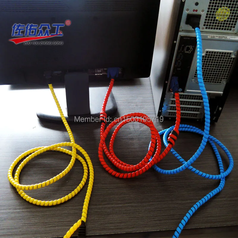 

Line 8 mm wire cable management cases receive cable routing management line, package line pipe winding 10 meters