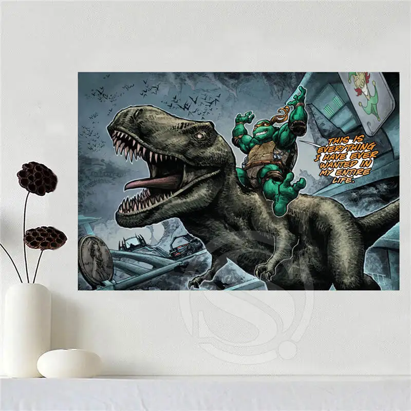 

Custom canvas poster Home Decoration Teenage Mutant Ninja Turtles poster cloth fabric wall poster print Silk Fabric Print SQ0611