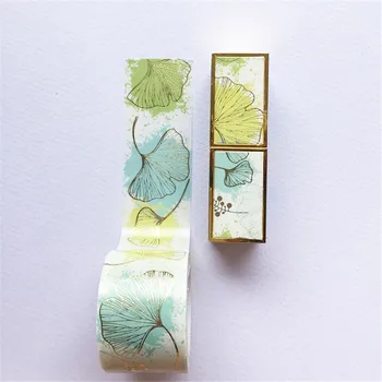 

Ginkgo Flower Lipstick Bullet Journal Washi Tape Set Adhesive Tape Decor DIY Scrapbooking Sticker Label Masking Tapes Paper S078