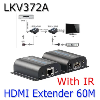 

LKV372A HDMI 1080P Extender With IR Converter Up to 60M,Video/Audio full HD Signal Extender Over Cat6/Cat7 For TV Projector