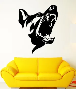 

Angry Dog Wall Stickers Patrol Animal Security Pet Vinyl Decal