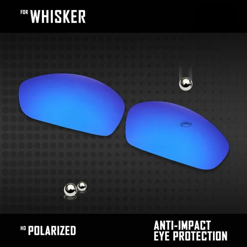 Deep Blue OOWLIT линзы для замены солнцезащитных очков Оукли Whisker Поляризованные-разноцветные - Цвет линз: Deep Blue