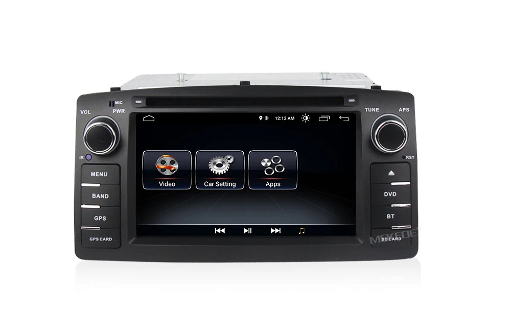 Sale Quad core car radio Fit for Toyota Corolla E120 BYD F3 with android 8.1 system support gps dvd navigation autoaudio wifi BT SWC 8