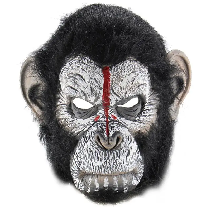 Хэллоуин страшный реалистичный страшный жуткий ужасный человек маска обезьяны маскарадные принадлежности Косплей костюмы вечерние реквизит
