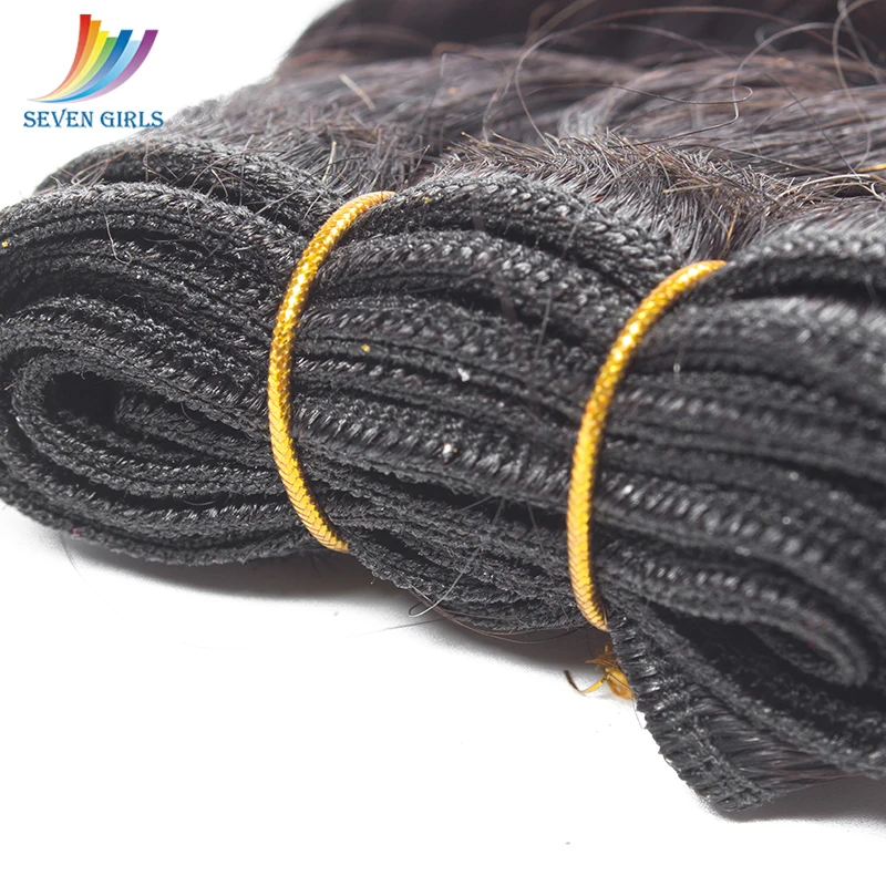 Sevengirls Deep Wave 3 Bundles With 4*4 +2*4 Silk Base Closure Malaysian Natural Color Virgin Human Hair Extension Free Shipping