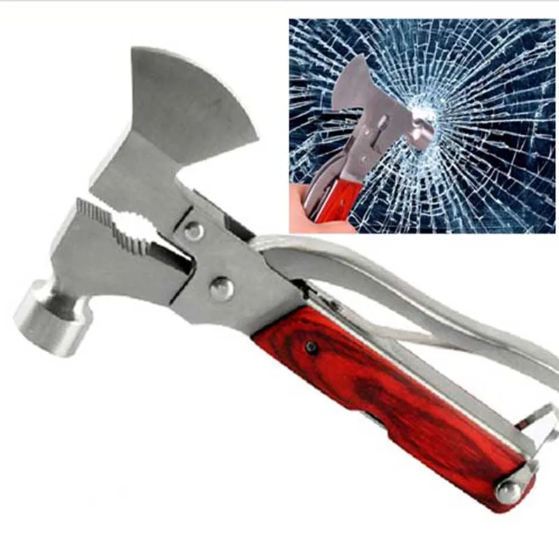 Outdoor Mini multi function Axe hammer stainless steel axe head outdoor
