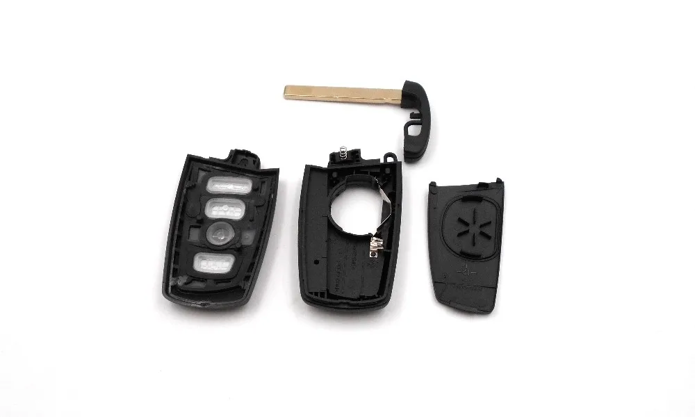 For BMW X3 E83 F25 Instead of Original Factory Auto Car Key  High Quality KEBM 4 Buttons Black Change Car Key Shell 6