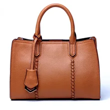 Bolso de cuero genuino de mujer 2018 de alta calidad nuevos bolsos de moda primera capa de bolsos de Cuero 100% bolsos de cuero