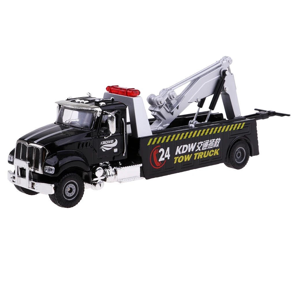 1/50 Diecast Tow Truck Model Toy Metal Wrecker Road Rescue Vehicle Model Truck Kids Gift