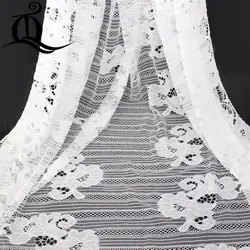 50 см * 155 см Летнее белое кружевное изысканный черный off white мягкий нейлон ресниц кружевной ткани DIY торжественное платье одежда аксессуары N46