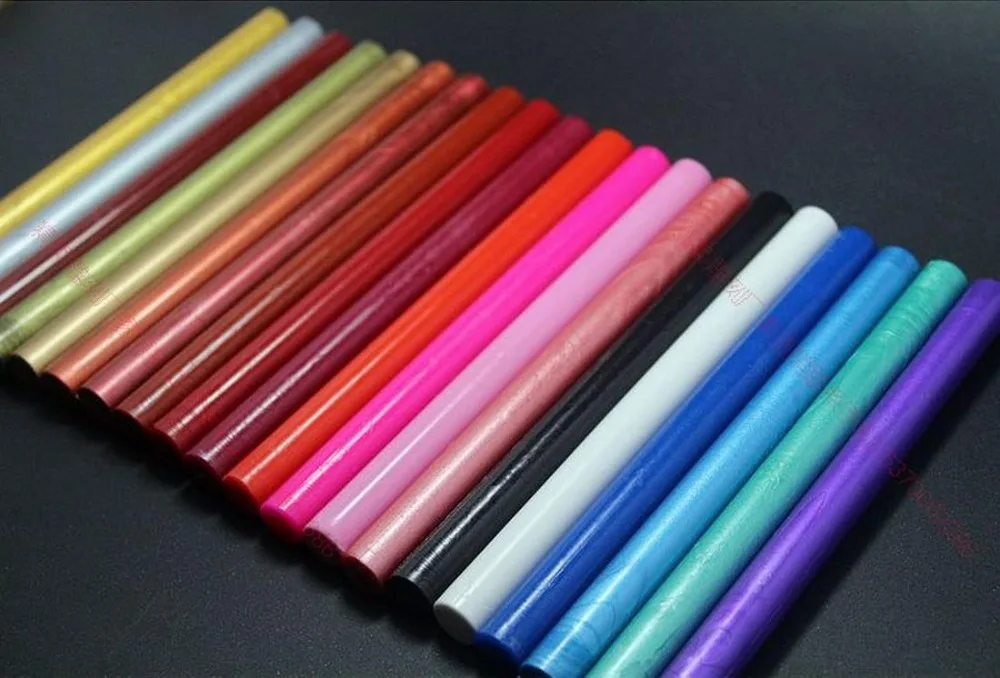 

50 pieces round sealing wax stick bar wedding invitation card stamp wax seal glue gun wholesale