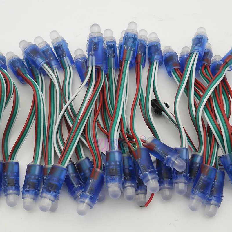 50 шт. WS2811 IC RGB пиксель светодиодный модуль светильник DC5V полный цвет отлично подходит для украшения рекламный светильник s водонепроницаемый IP67