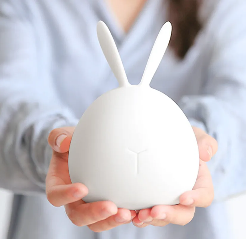 Luzes da Noite usb lâmpada de mesa em Formato : Rabbit