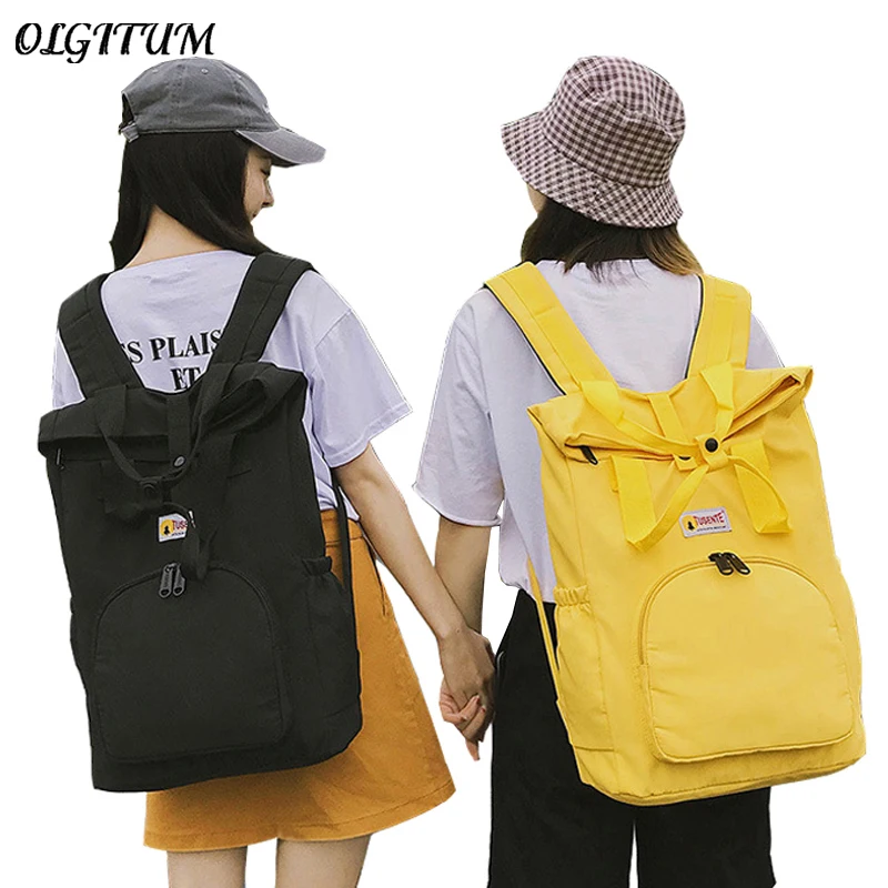 

INS Popular Backpacks Female Waterproof Backpack Tote Large Capacity Middle School School Bag For Teen Girls Cute Shoulder Bag