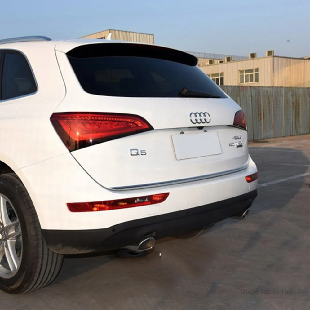 Для Audi Q5 2009 2010 2011 2012 2013 снаружи ABS Chrome задний багажник крышка для пароварки крышка отделка автомобиля стиль 1 шт