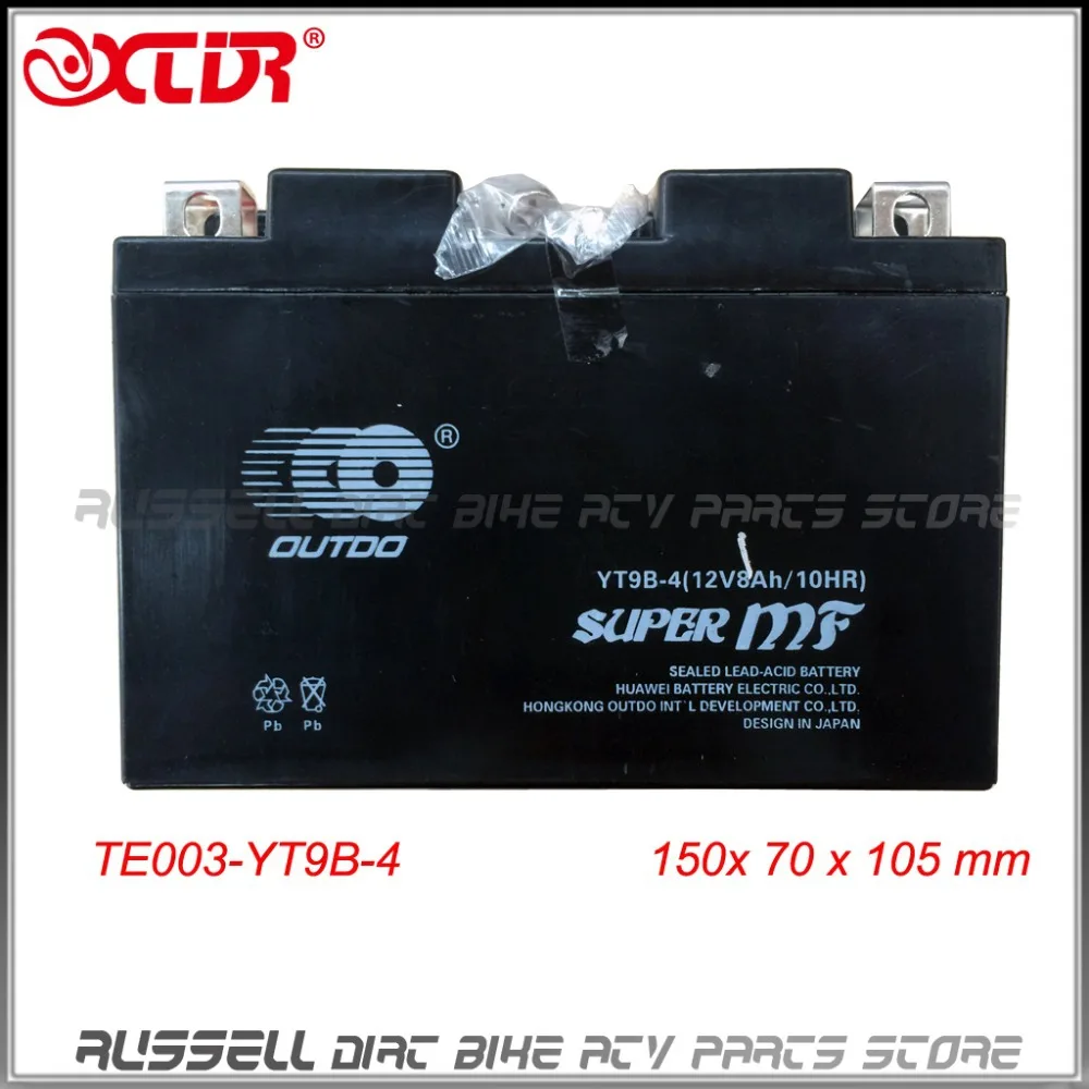 YT9B BS YT9B 4 12V 8Ah Motorcycle Battery FOR Yamaha XT660X,R,Z MT 03 YZF R6 YZFR7 YP400 YFM70R