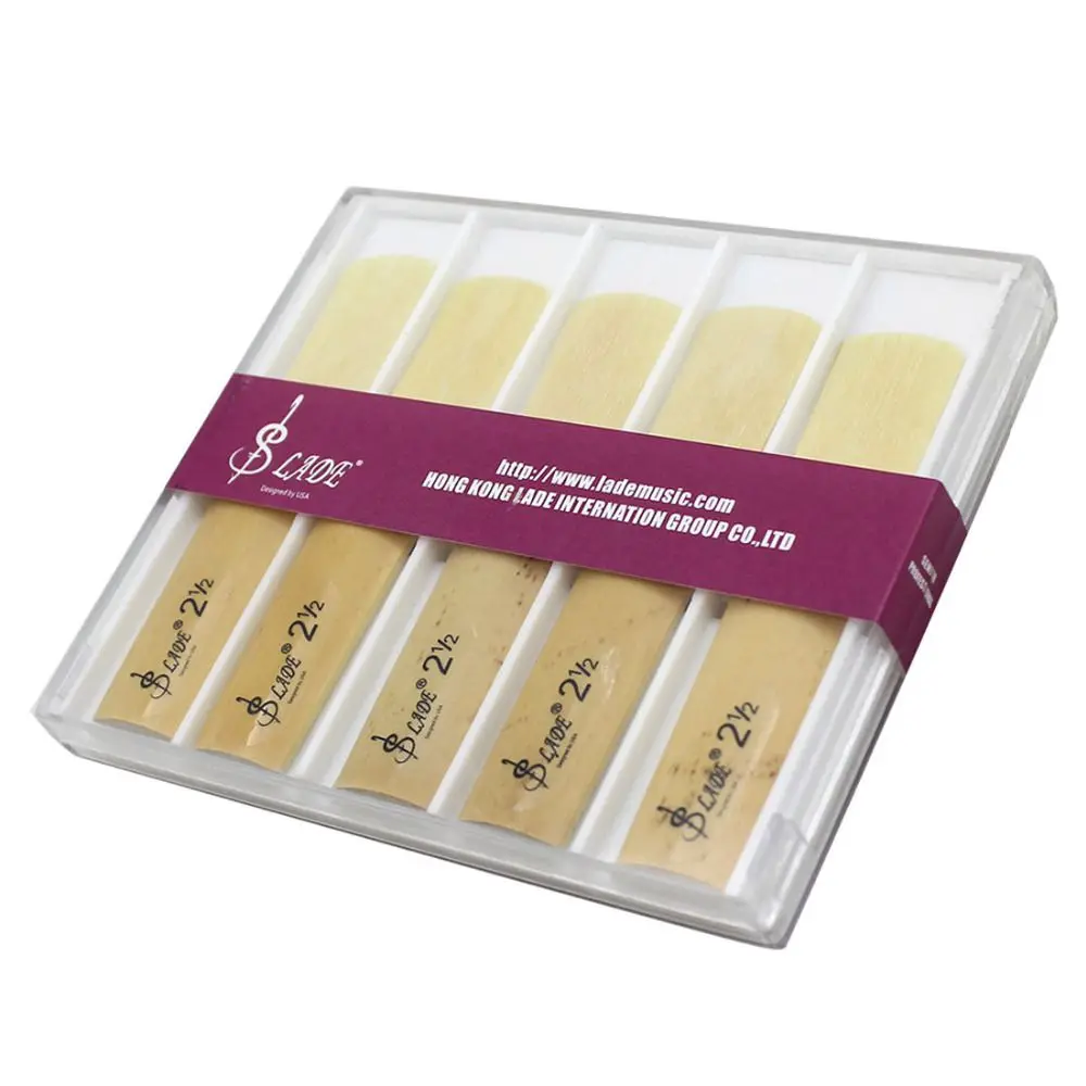 Слейд 10 шт./кор. Слейд тенор bB саксофон тростник 2-1/2 бамбук альт саксофон тростник прочность 2,5 музыкальный инструмент Запчасти и аксессуары