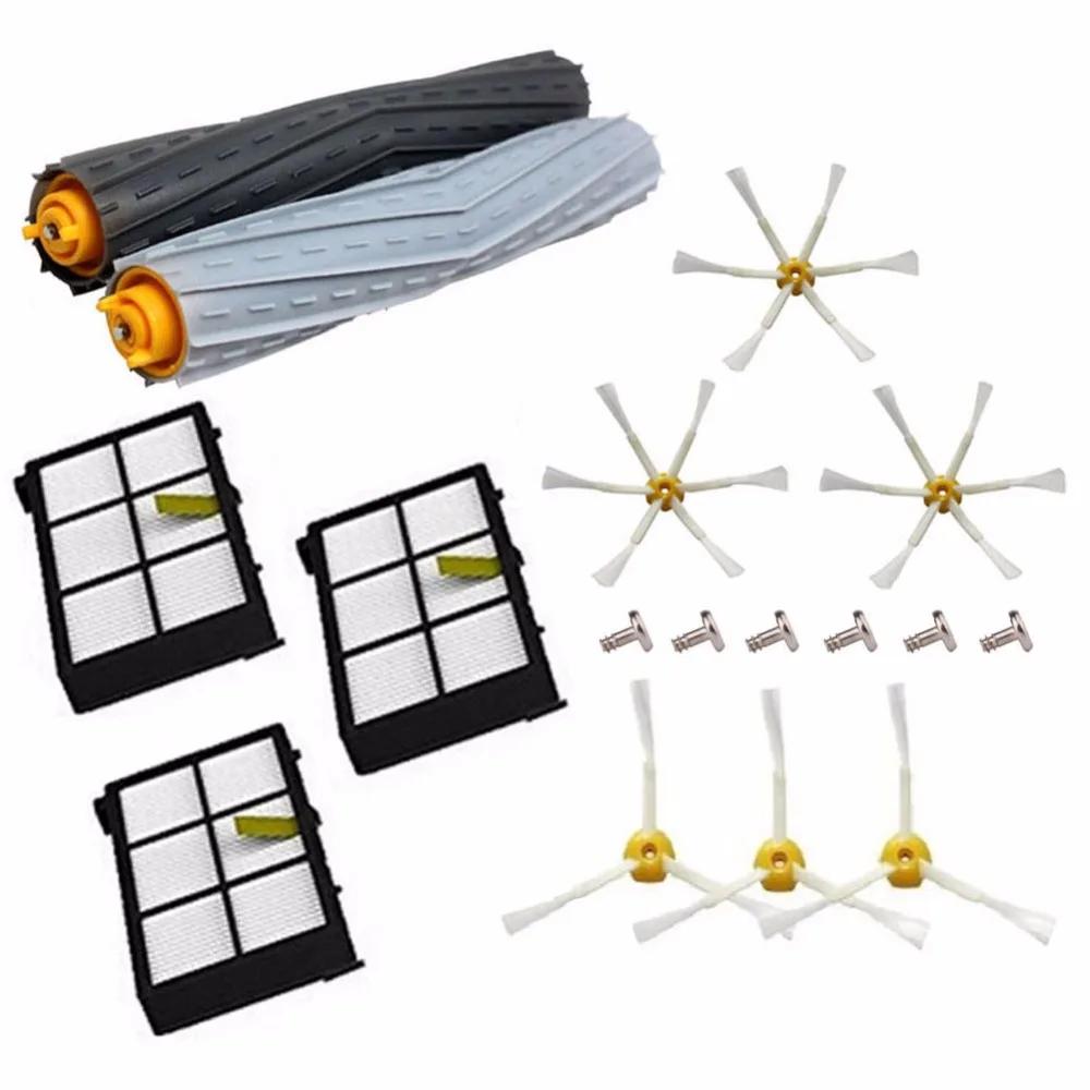 Debris Extractor Brush Hepa Filter Side Brush Kit For Irobot Roomba 800