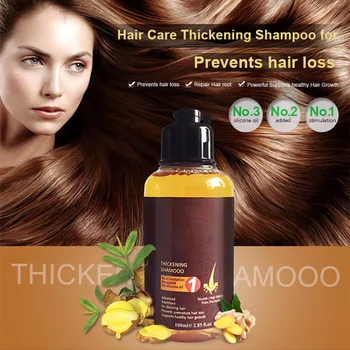 

Ginger Hair Shampoo Professional Hair Scalp Treatment Healthy Hair Growth Dense Thickening Anti Hair Loss Oil Control 100ml