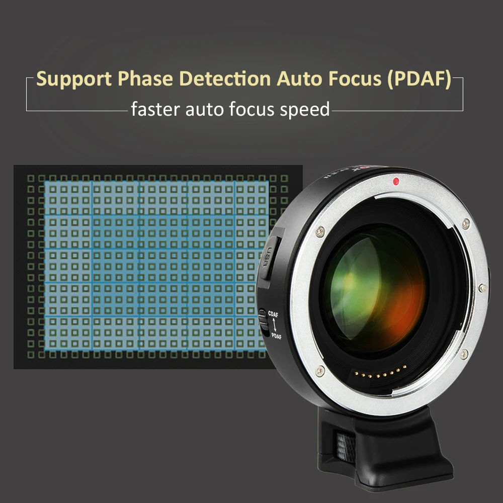 Viltrox EF E II CD PD редуктор автофокуса усилитель скорости объектива адаптер для Canon EOS
