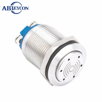 

19mm screw terminal with 12V/24V Flash ring led metal shell buzzer