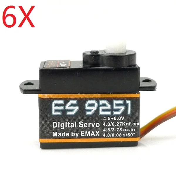 

6X Emax ES9251 2.5g Plastic Micro Digital Servo For RC Model