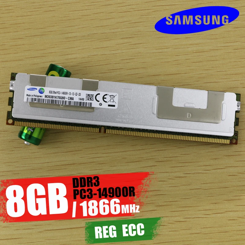 Samsung4GB 8 ГБ 16 ГБ DDR3 PC3 1066 мГц 1333 мГц 1600 мГц 1866 мГц памяти сервера 8 г 16 г 1333 1600 1866 ECC REG 14900 12800 10600 Оперативная память