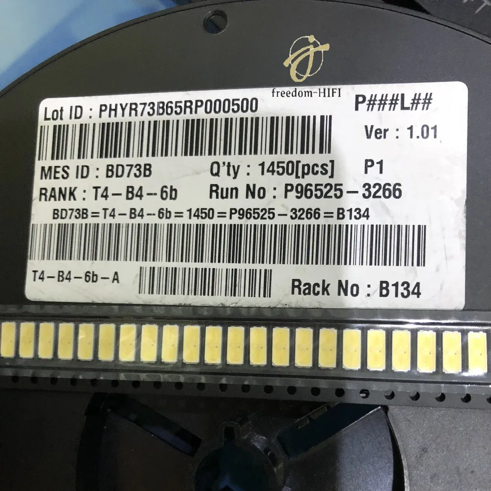 200 шт для LG Innotek светодиодный Светодиодный Подсветка 1 W 7030 6 V холодный белый ТВ