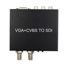 VGA RCA в SDI видео конвертер конвертирует VGA и CVBS сигнал в 2 SD/HD/3G-SDI сигнала для обучения Медиа Видео конференции
