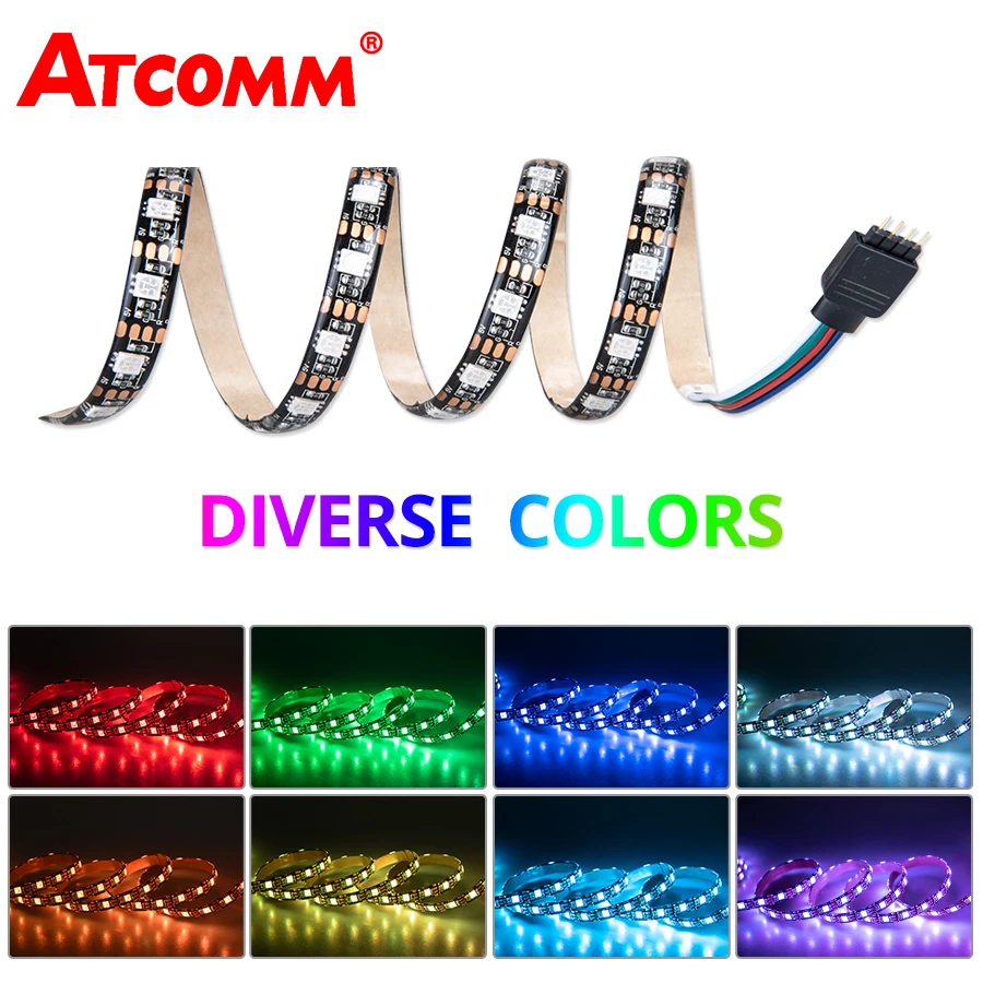 Мотоциклетный светильник ATCOMM Светодиодная лента RGB водонепроницаемая