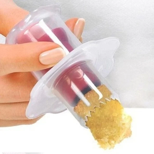 New cake decorating tools cupcake Digging Hole Device Mold Filler Model