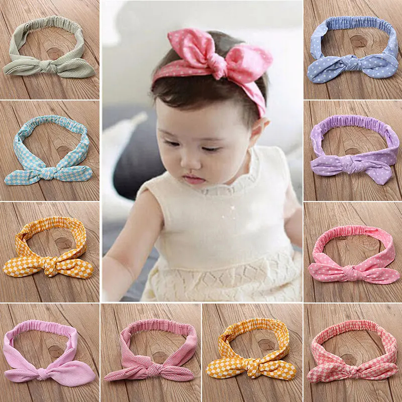 

HOT Fashion Headwear Toddler Infant Kids Baby Girls Lovely Floral Girl Solid Cotton Flower Headband BowKnot Headwear Accessories