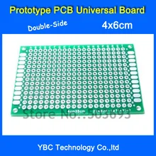 50 шт./лот 4x6 см двухсторонний Медь Прототип PCB универсальный совет 4*6 см