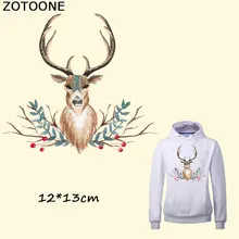 ZOTOONE милый цветок олень Железный На Переводные патчи для украшения одежды DIY полосы аппликация на футболку пользовательские патч наклейки E