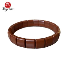 BYRIVER натуральный камень Мода турмалин браслет, германий бусины ручной цепи для женщин мужчин, энергия отрицательных ионов Массажер