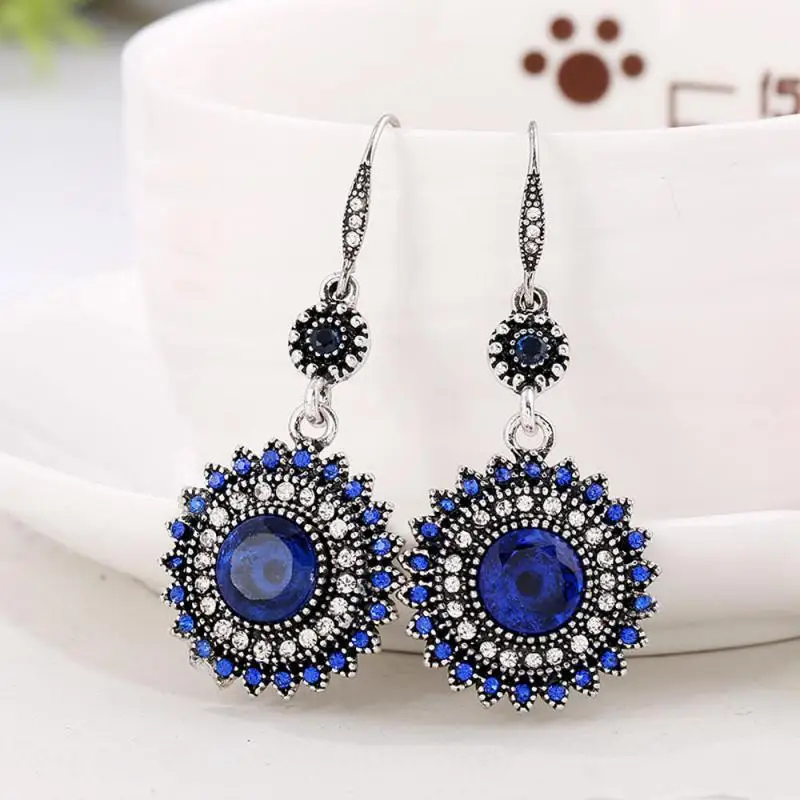 

New Design Vintage Retro Wholesale 2019 New Bohemian Ear For Women Black Ethnic Fashion Earrings F1