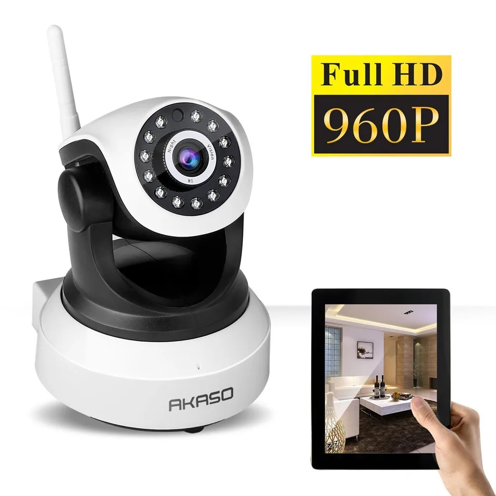 AKASO HD 960P Wireless IP Camera Wifi Onvif Video