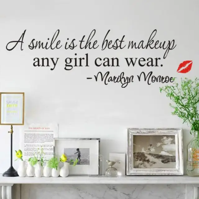 Wall Decal For Living Room aliexpress : buy a smile is the best makeup any girl can wear Wall Decal For Living Room aliexpress : buy a smile is the best makeup any girl can wear