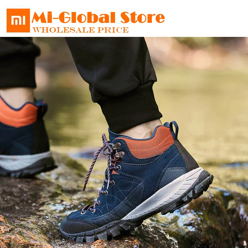 

New Original Xiaomi Uleemark Outdoor Sports Camping shoes Waterproof Suede hiking shoes Breathable For Men high quality