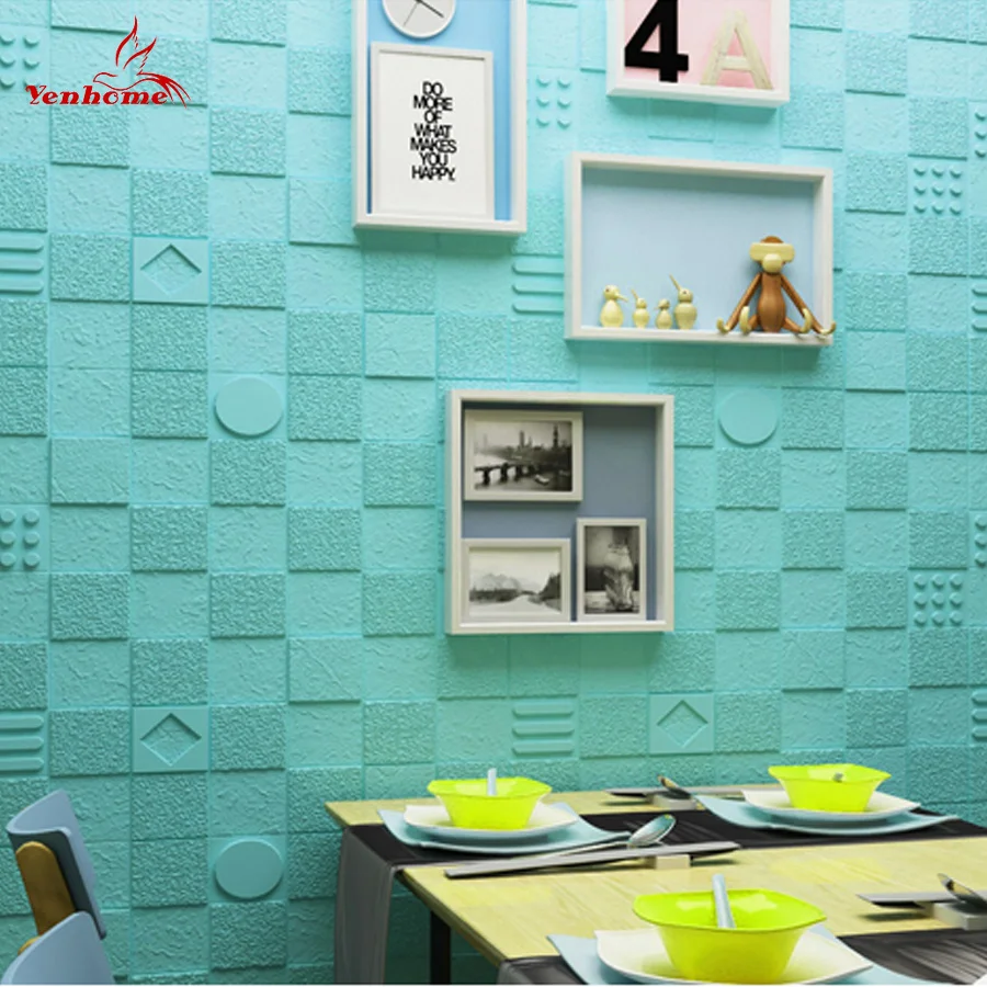 

2019 Most Popular Self-adhesive Wallpaper for Living Room Creative 3D Waterproof Contact Paper Beautiful House Decoration Mural