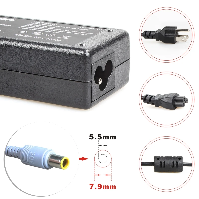 FDBRO батарея 20 в 3.25A 7,9*5,5 адаптер питания для lenovo ThinkPad X61 T61 T400 T400s T500 адаптер переменного тока блок питания зарядное устройство для ноутбука