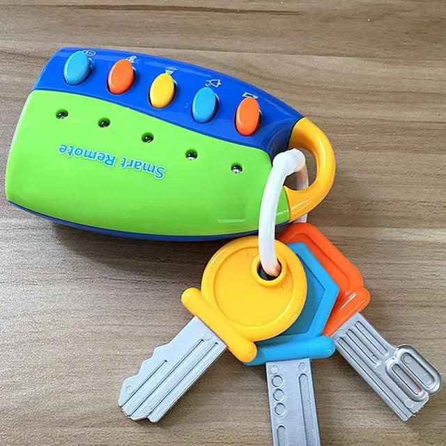 OCDAY Baby Musical Car Lock Key Toy Smart Remote Car Voices Pretend