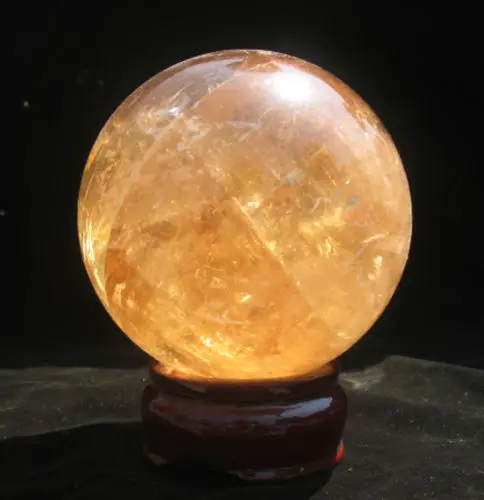 

WW 04784 NATURAL golden CALCITE CRYSTAL SPHERE BALL REIKI